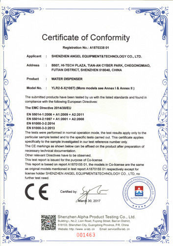Chine Shenzhen Angel Equipment &amp; Technology Co., Ltd. Certifications